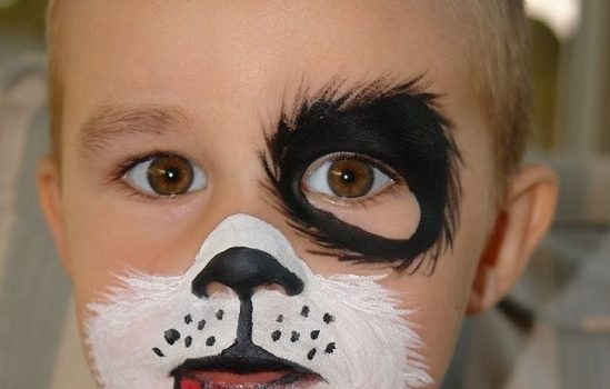 bimbo cane trucco
