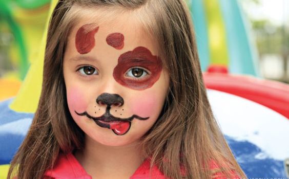 trucco bambini cane carnevale