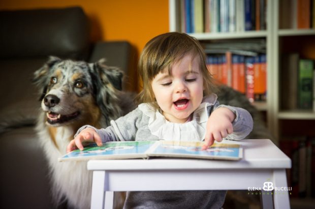 cane e bambina