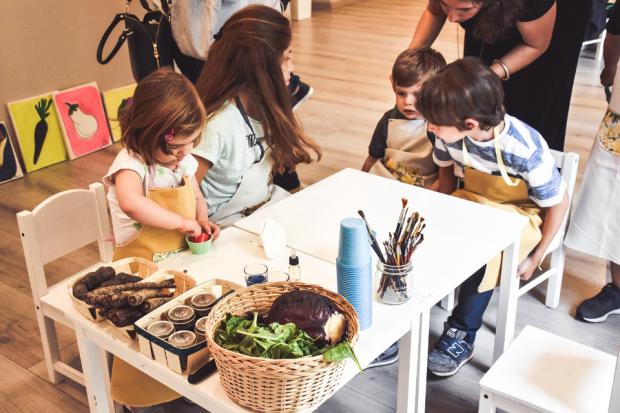 evento mustela laboratorio bambini colori